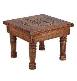 Trukado Altar table with Pentagram  - Mango wood