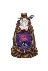 Trukado Giftware Figurines Collectables - Wizard Backflow Incense Burner with light