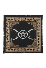 Trukado Miscellaneous - Altar Cloth Triple Moon Pentacle  - 60 X 60cm