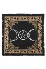 Trukado Miscellaneous - Altar Cloth Triple Moon Pentacle  - 60 X 60cm