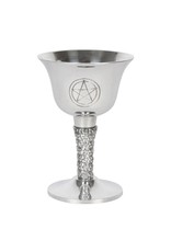 Trukado Drinkware - Chalice Pentagram -  Ritual Chalice Silver colored metal