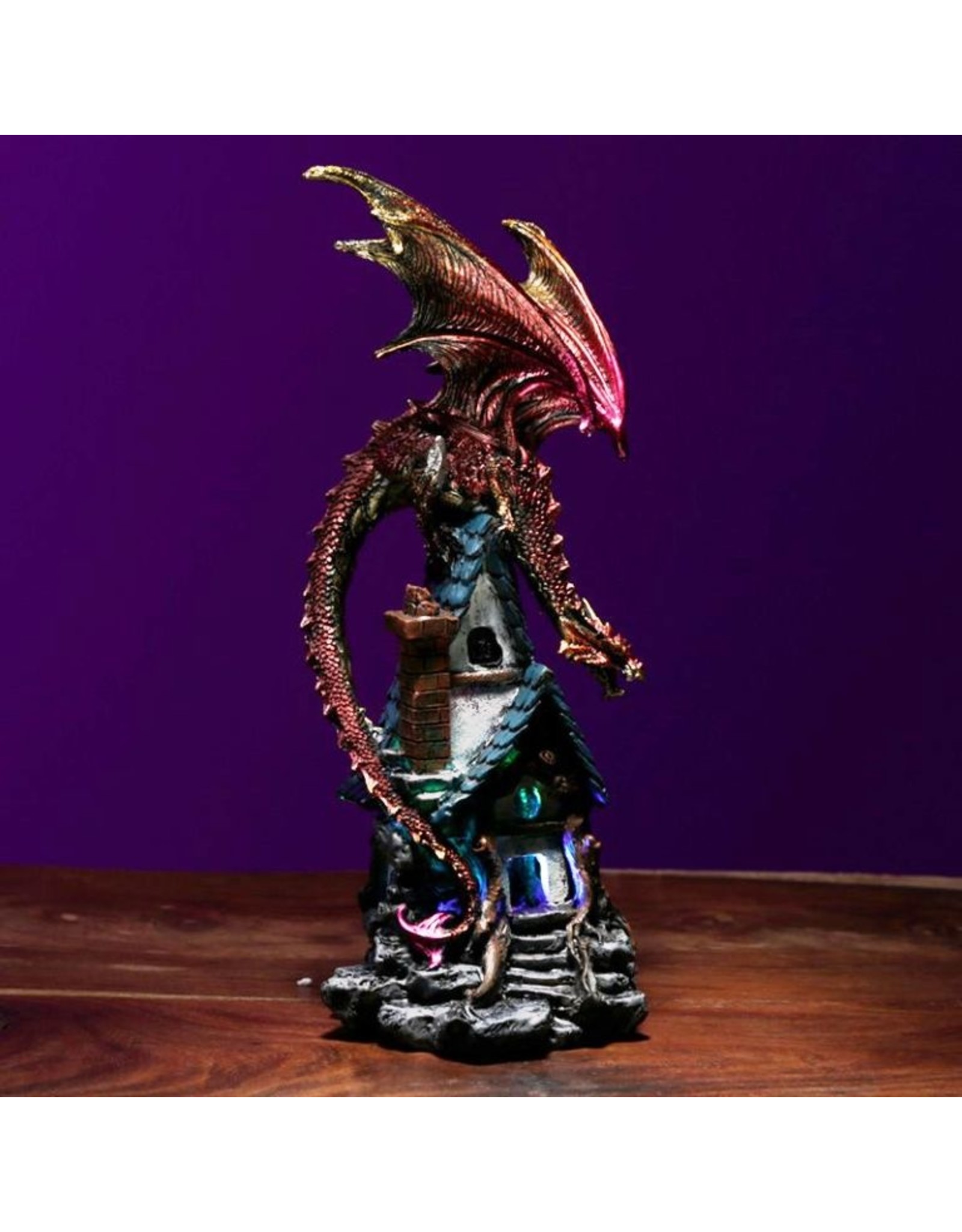 Trukado Giftware Figurines Collectables - Dark Legends Forest Spirit Dragon LED