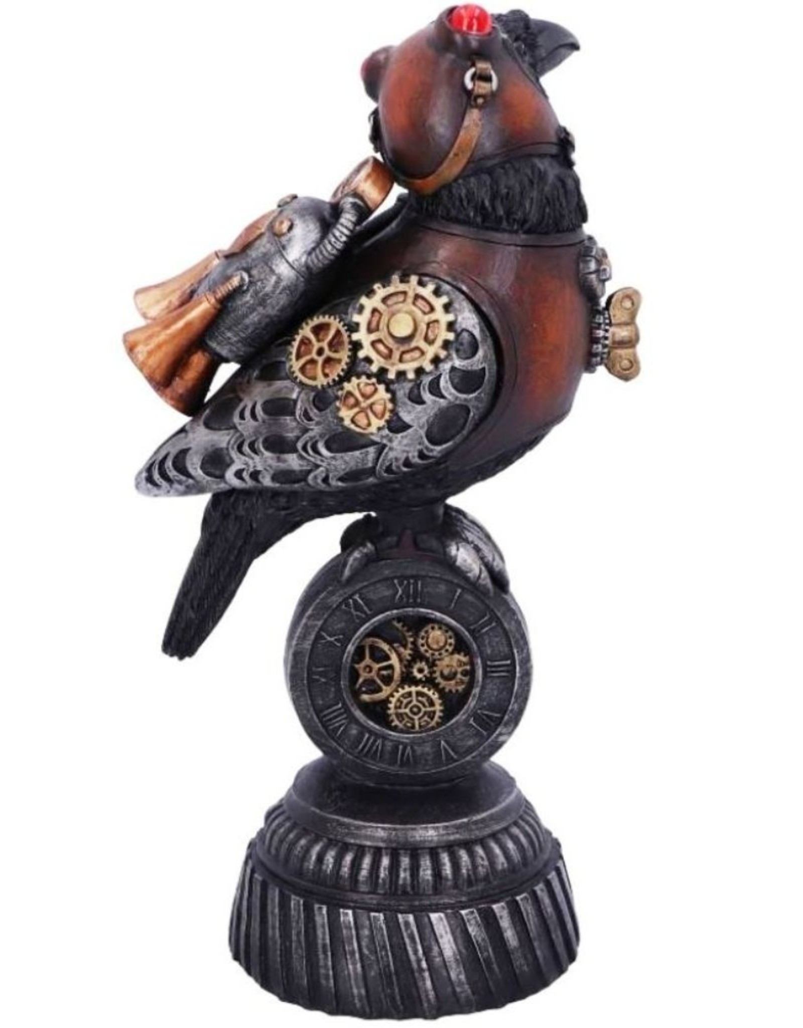 NemesisNow Giftware Beelden Collectables  - Steampunk Raaf Rivet Raven beeld 24cm