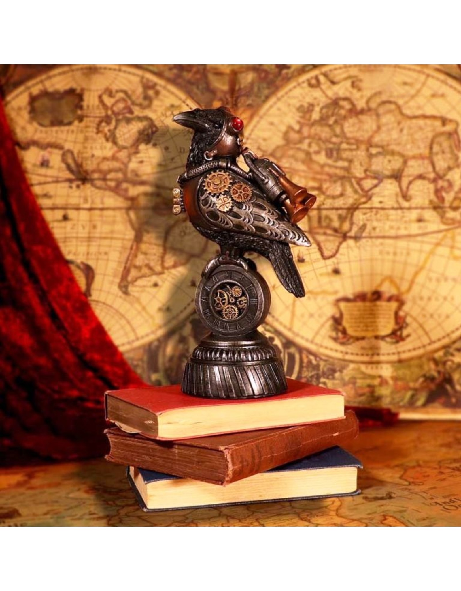 NemesisNow Giftware Beelden Collectables  - Steampunk Raaf Rivet Raven beeld 24cm