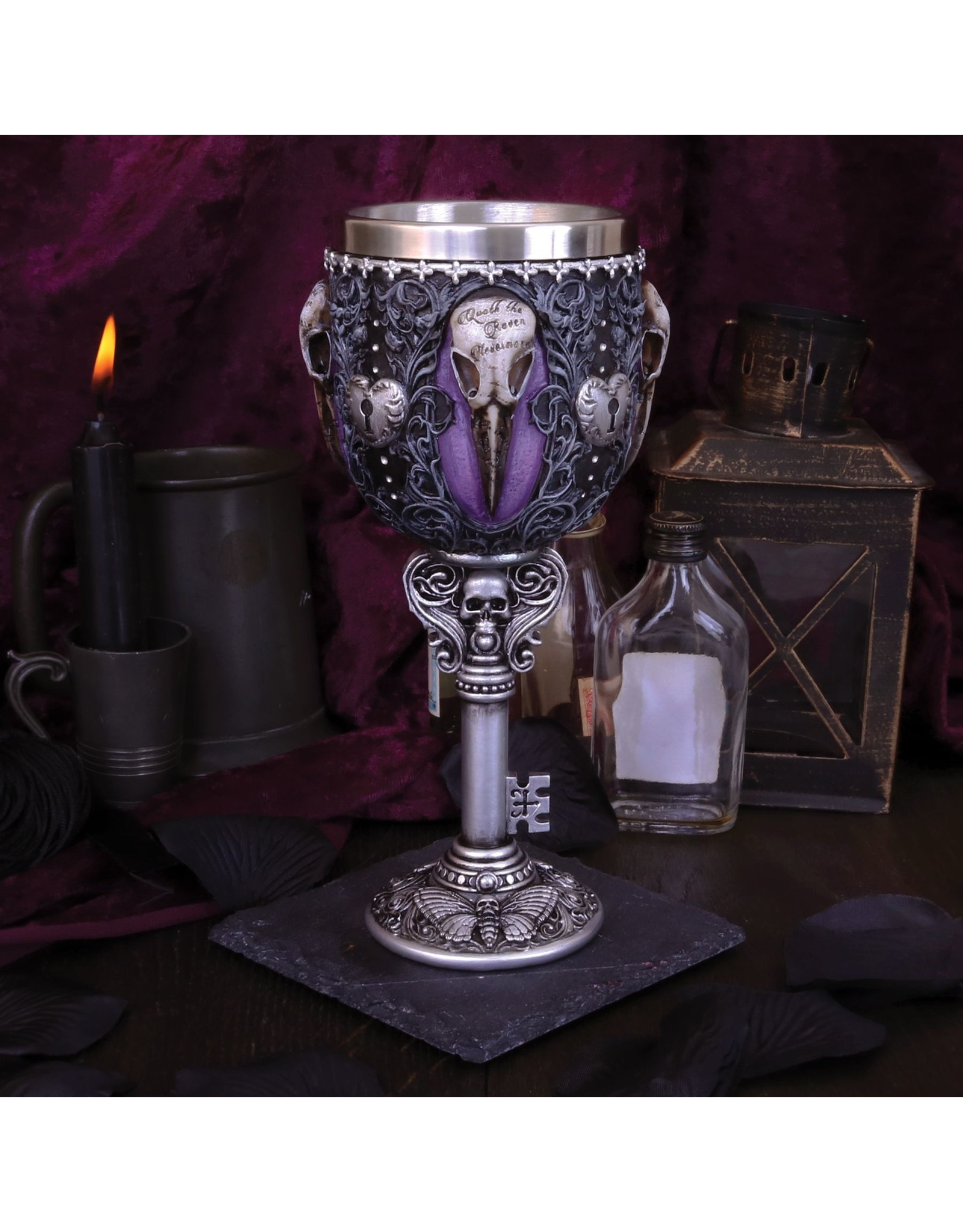 NemesisNow Giftware & Lifestyle - Edgar's Raven Goblet Nemesis Now 18cm