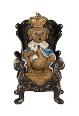 Trukado Giftware Figurines Collectables - Money box Dog-king on throne