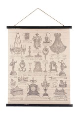 Trukado Miscellaneous - Wall chart Antiques - textile 79cm x 110cm