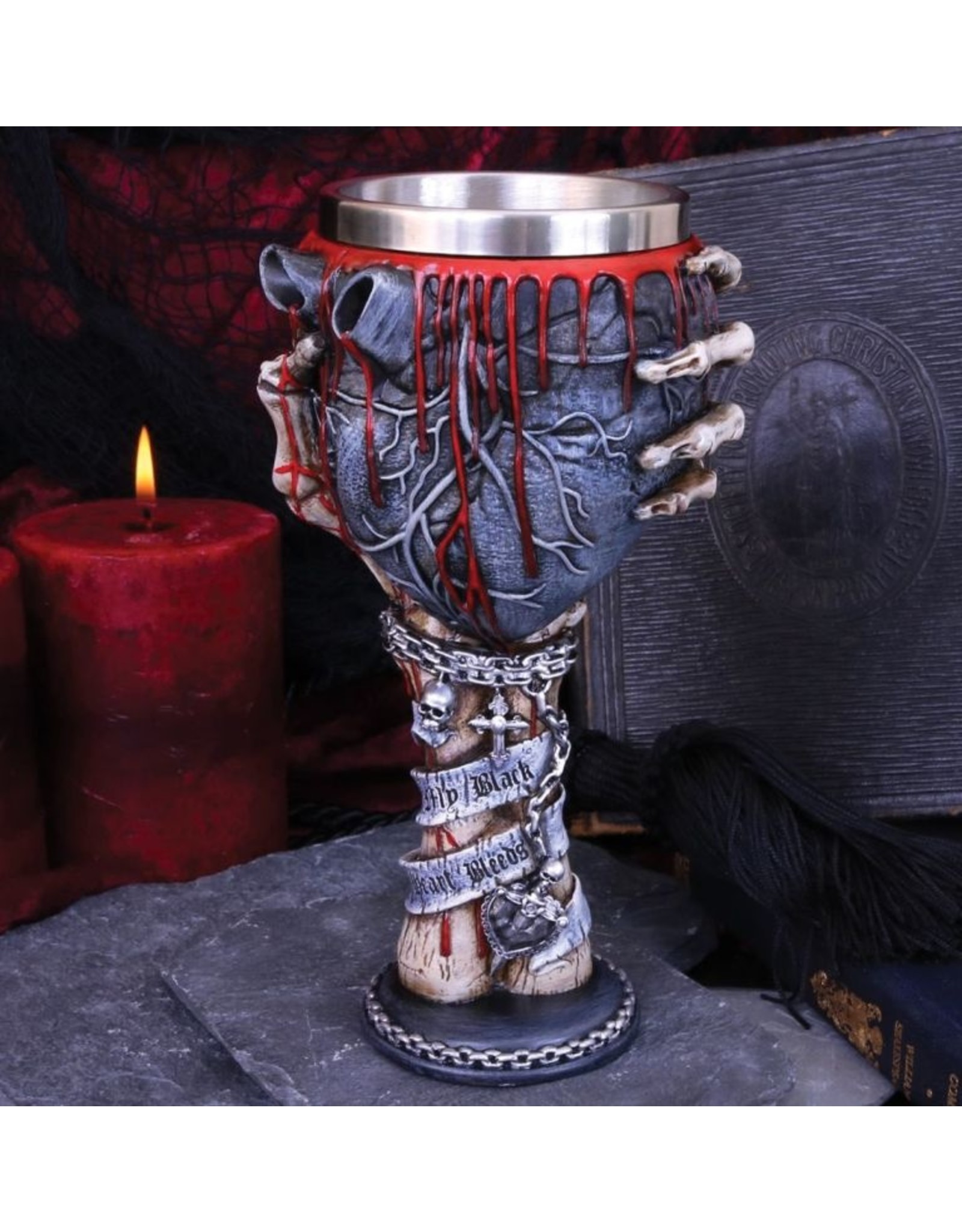 NemesisNow Giftware & Lifestyle - My Black Heart Bleeds Goblet Nemesis Now