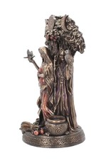 Willow Hall Giftware & Lifestyle -  Maiden, Mother, Crone Triple Moon Bronzed Figurine