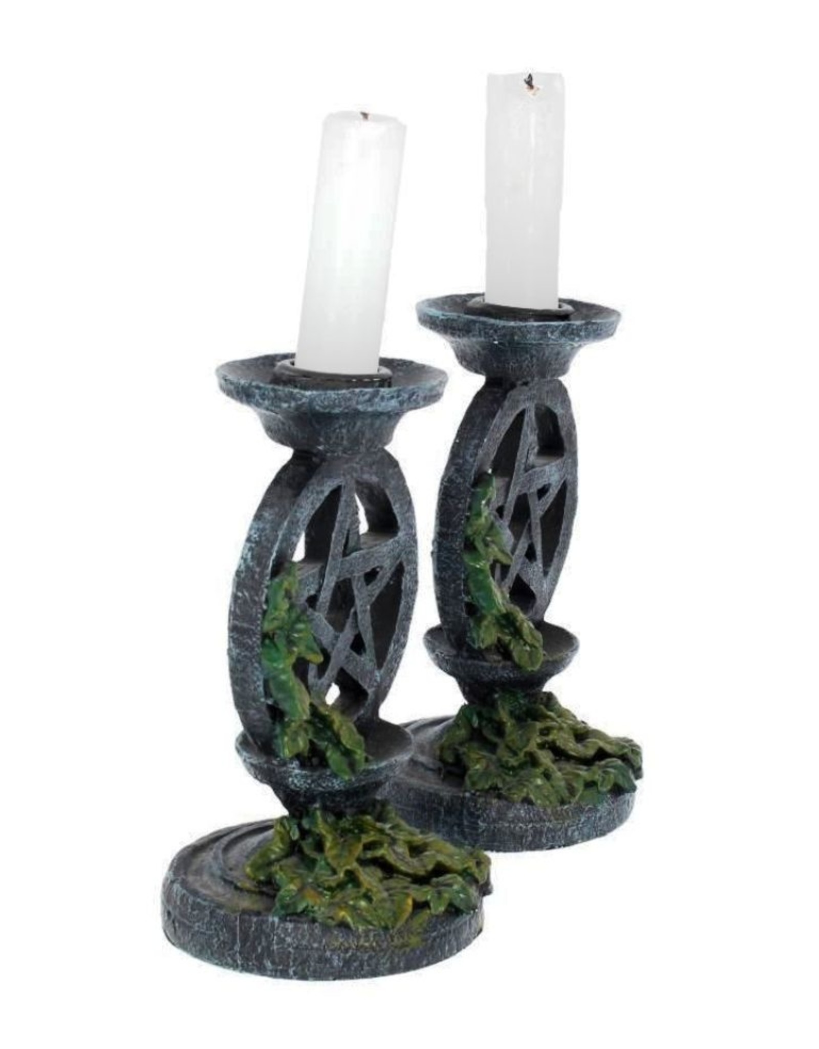 Alator Giftware & Lifestyle - Aged Pentagram Candlesticks 13.4cm