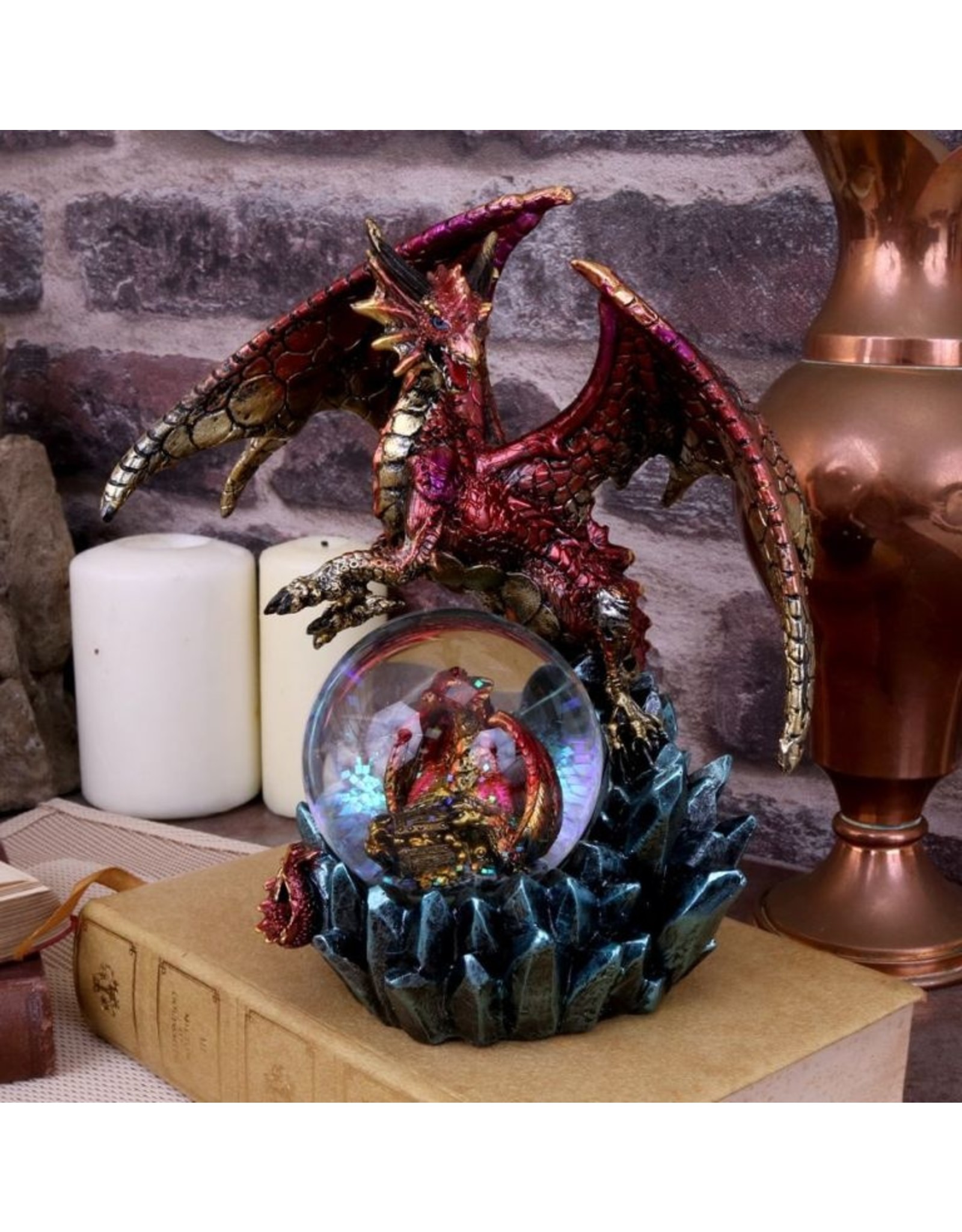 Alator Giftware & Lifestyle - Ruby Oracle Red Dragon Fortune Seer Figurine