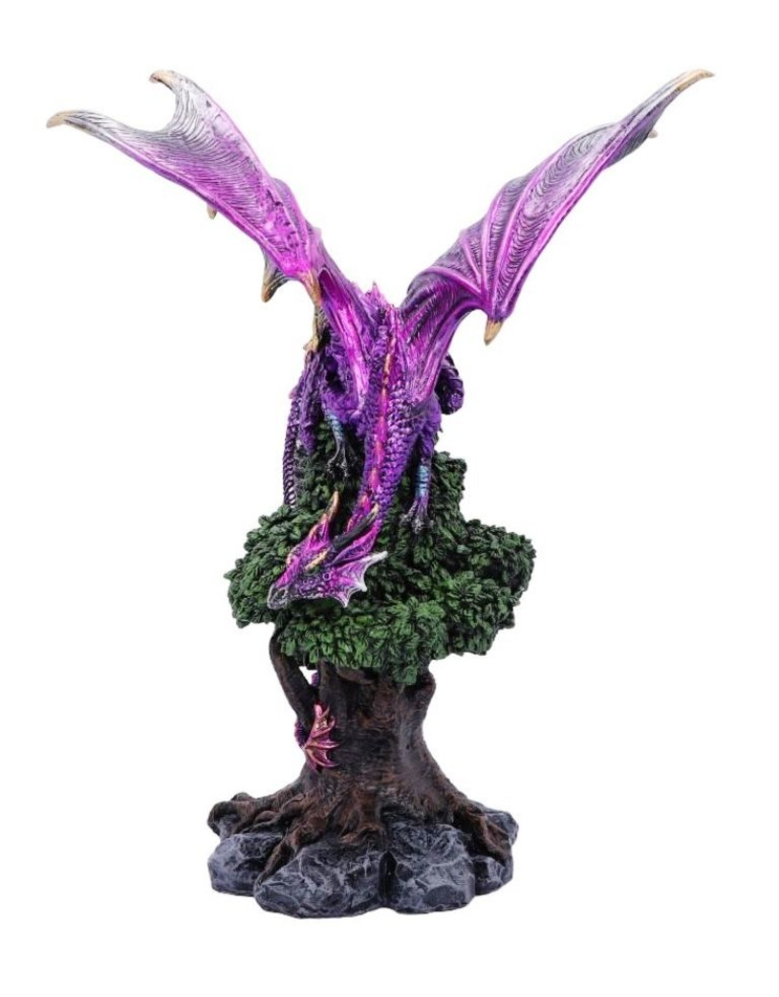 Puckator Giftware & Lifestyle - Nature's Perch Tree of Life Purple Dragon Figurine