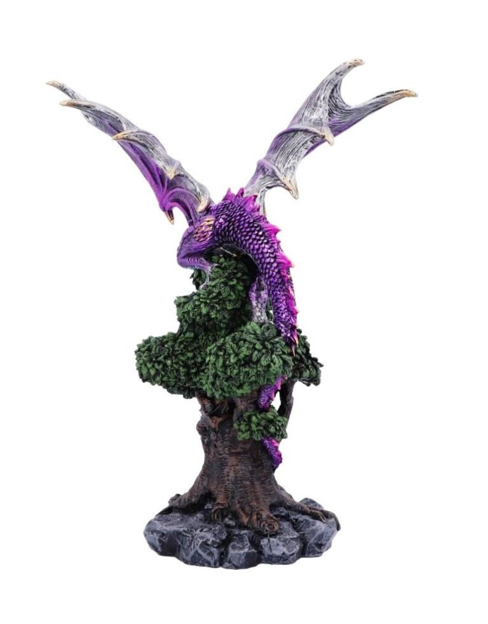 Puckator Giftware & Lifestyle - Nature's Perch Tree of Life Purple Dragon Figurine