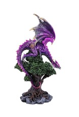 Puckator Giftware & Lifestyle - Nature's Perch Tree of Life Purple Dragon Figurine