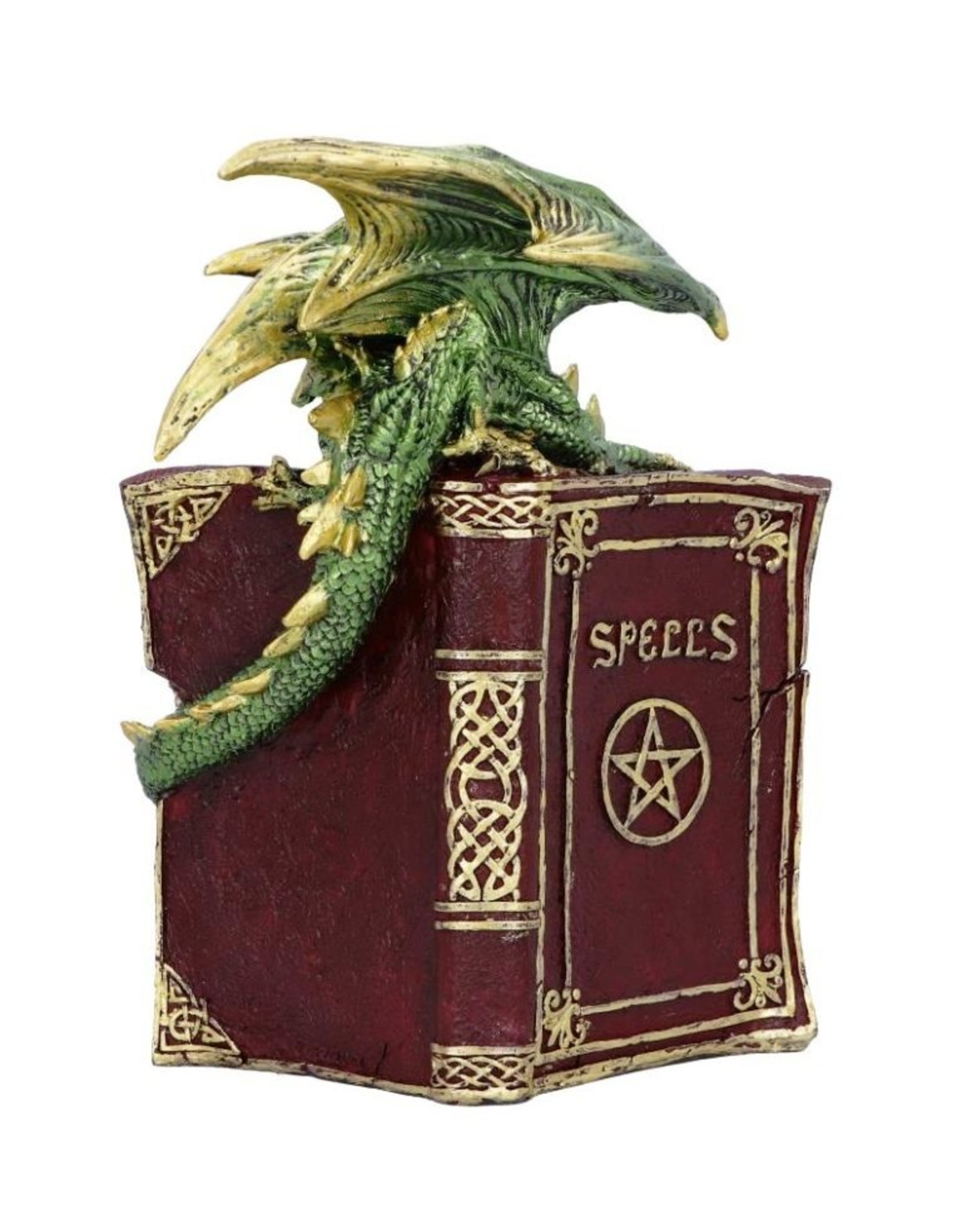 Alator Giftware & Lifestyle - Hoard Finders - Dragon with Book & Crystal Figurine - LED