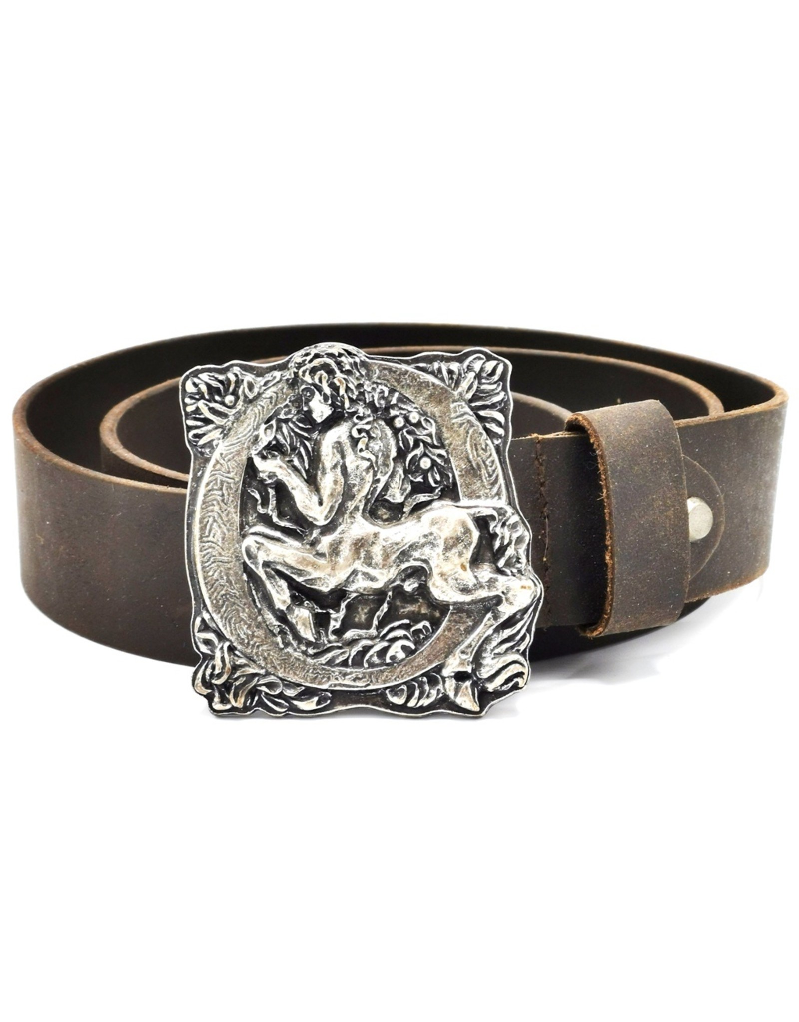 Acco Leather belts and buckles - Leather belt with buckle Centaur - Heavy quality