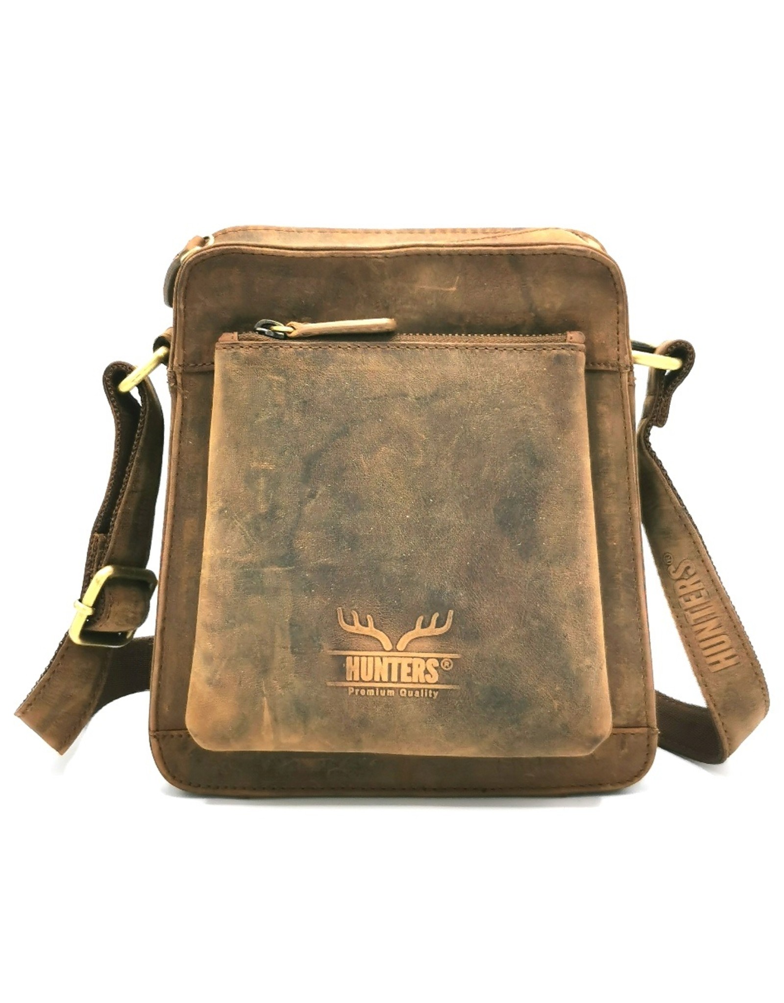 Hunters Leather Shoulder bags  Leather crossbody bags - Hunters Shoulder Bag Trapezium Buffalo Leather