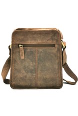 Hunters Leren Schoudertassen Leren crossbody tassen - Hunters Schoudertas Trapezium Buffelleer
