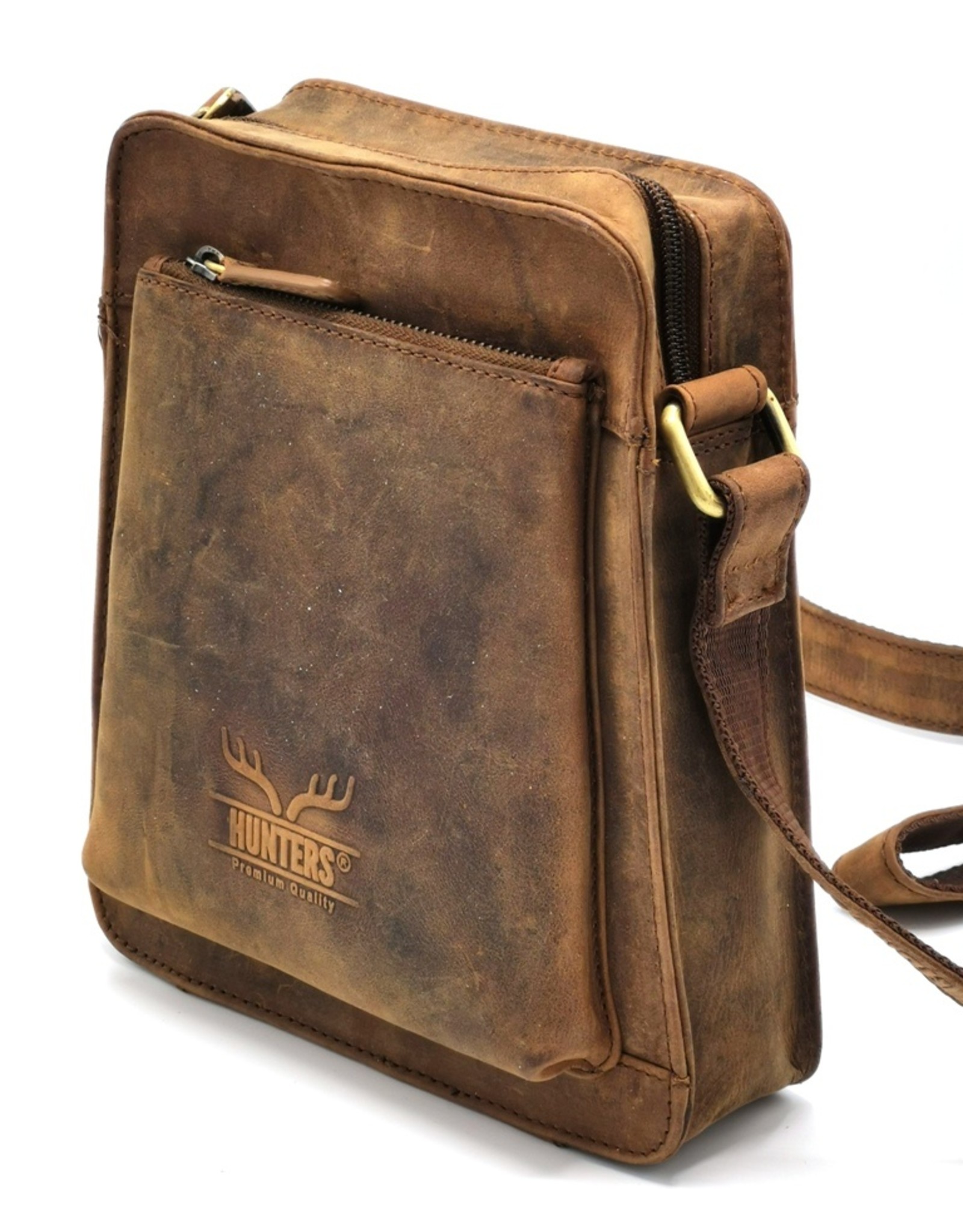 Hunters Leather Shoulder bags  Leather crossbody bags - Hunters Shoulder Bag Trapezium Buffalo Leather