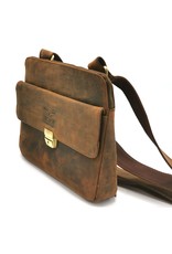 Hunters Leather Shoulder bags  Leather crossbody bags - Hunters tablet bag - Crossbody bag Buffalo leather