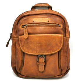 HillBurry HillBurry Backpack Washed Leather Cognac