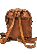 HillBurry Leather backpacks  and leather shoppers -  HillBurry Backpack Washed Leather Cognac