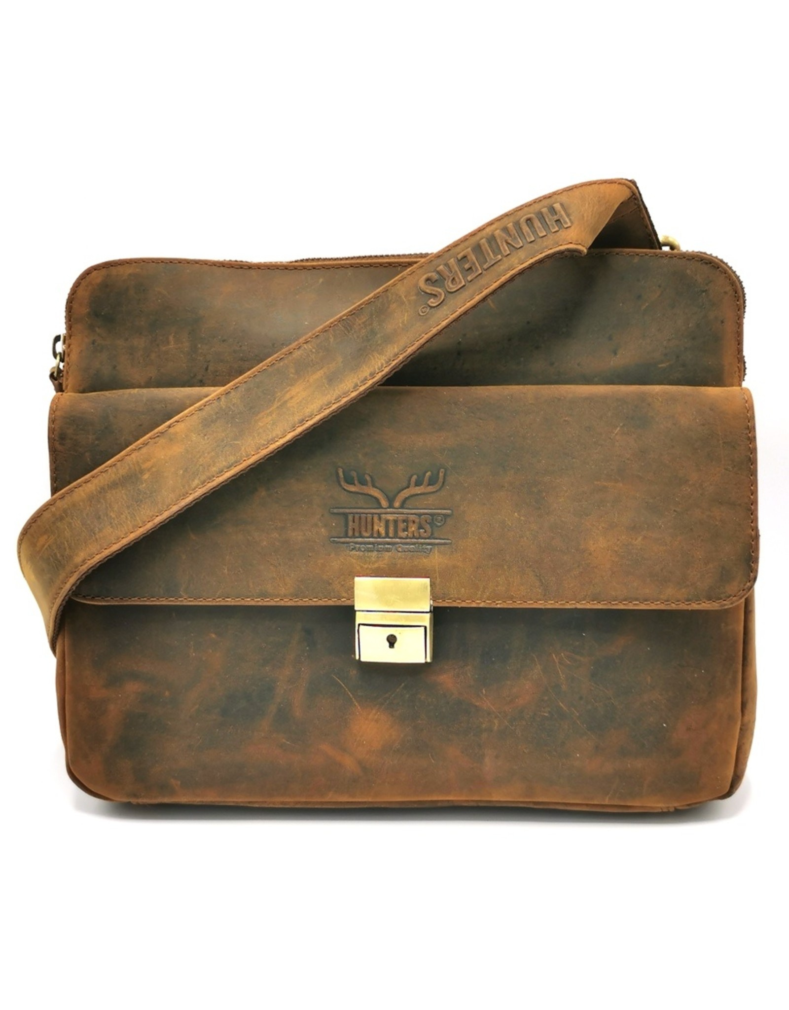 Hunters Leather Shoulder bags  Leather crossbody bags - Hunters tablet bag - Crossbody bag Buffalo leather