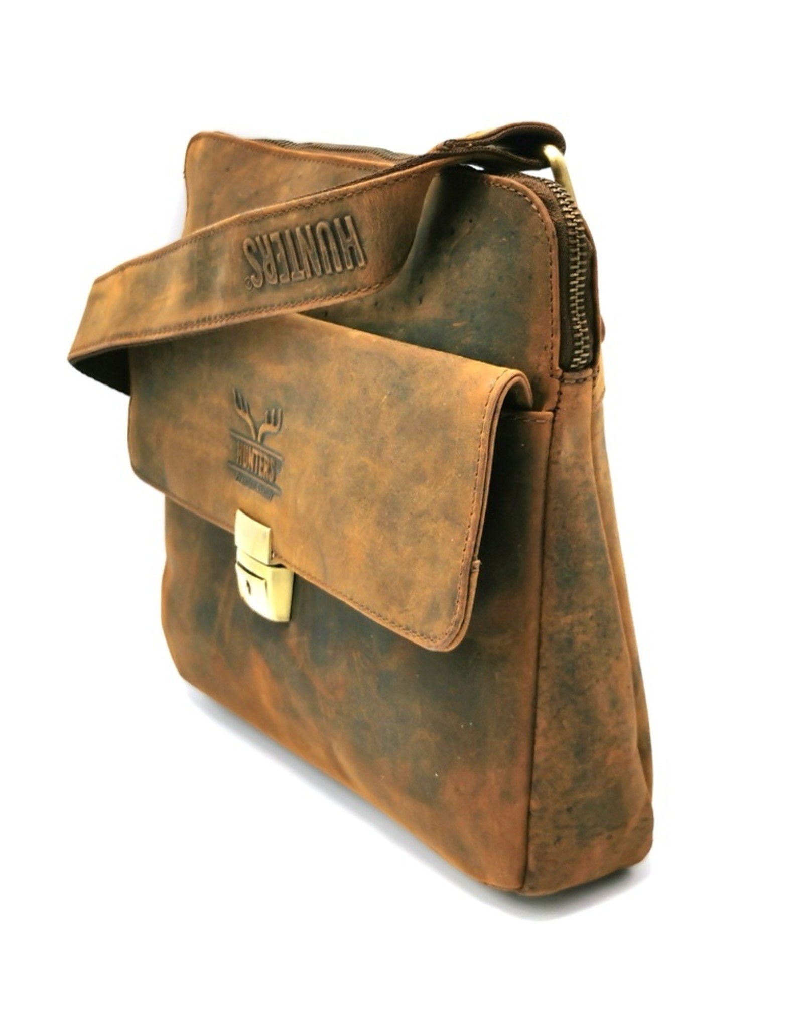 Hunters Leather Shoulder bags  Leather crossbody bags - Hunters tablet bag - Crossbody bag Buffalo leather