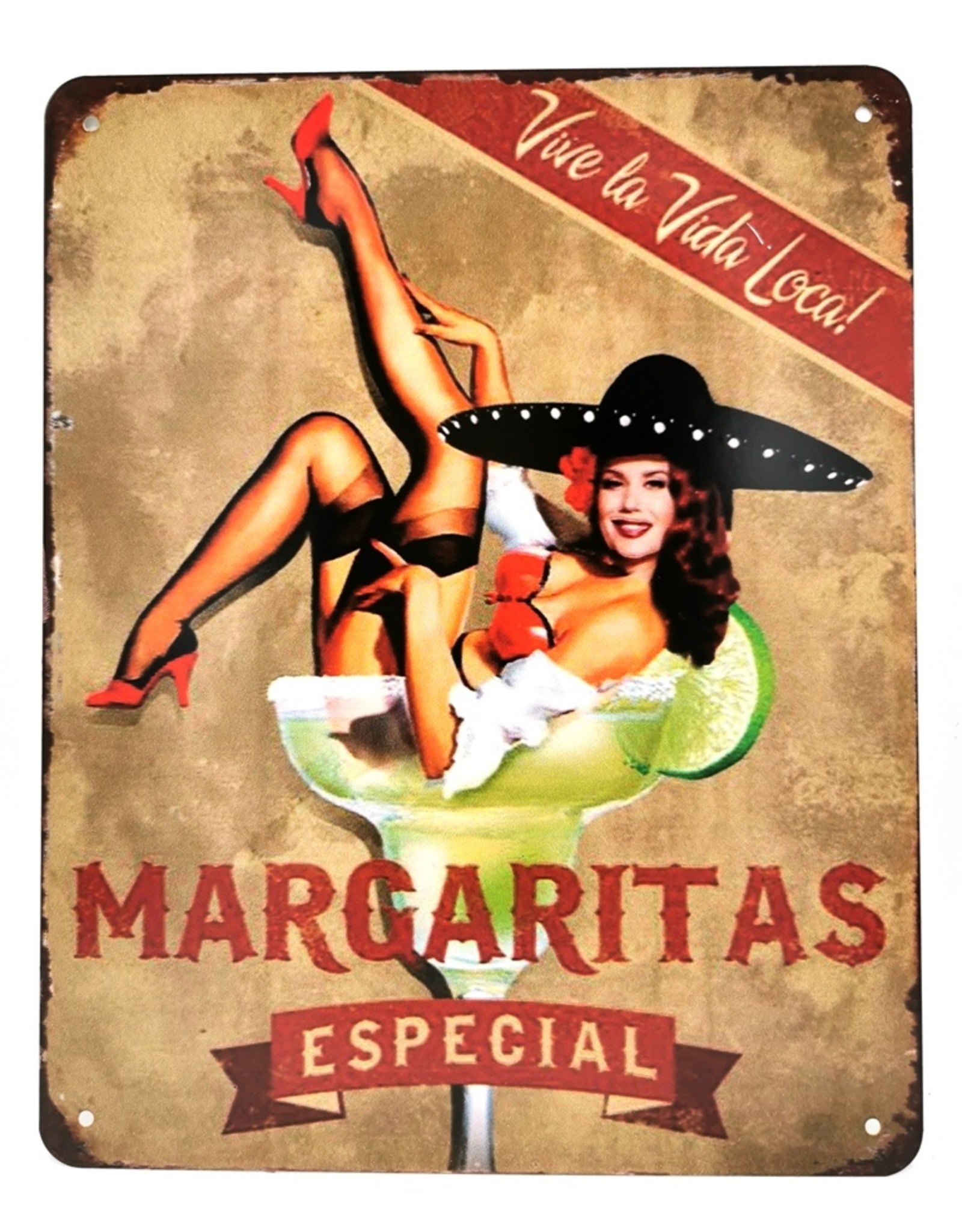 Trukado Miscellaneous - Margaritas Cocktail metal plaque