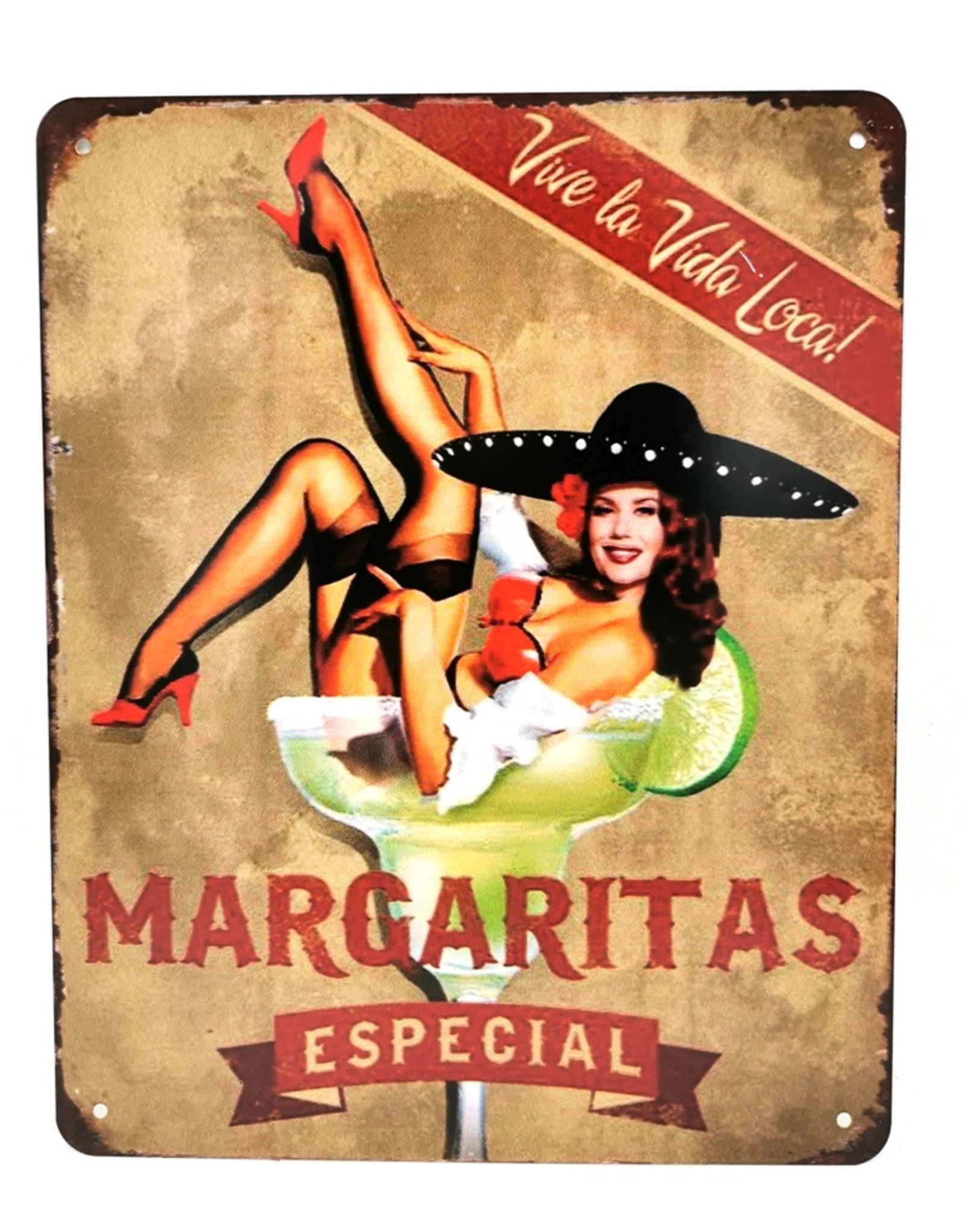 Trukado Miscellaneous - Margaritas Cocktail metal plaque