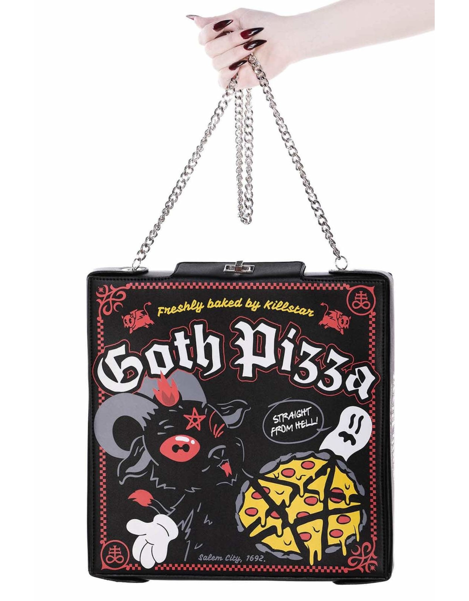 Killstar Killstar tassen en accessoires - Killstar Goth Pizza handtas
