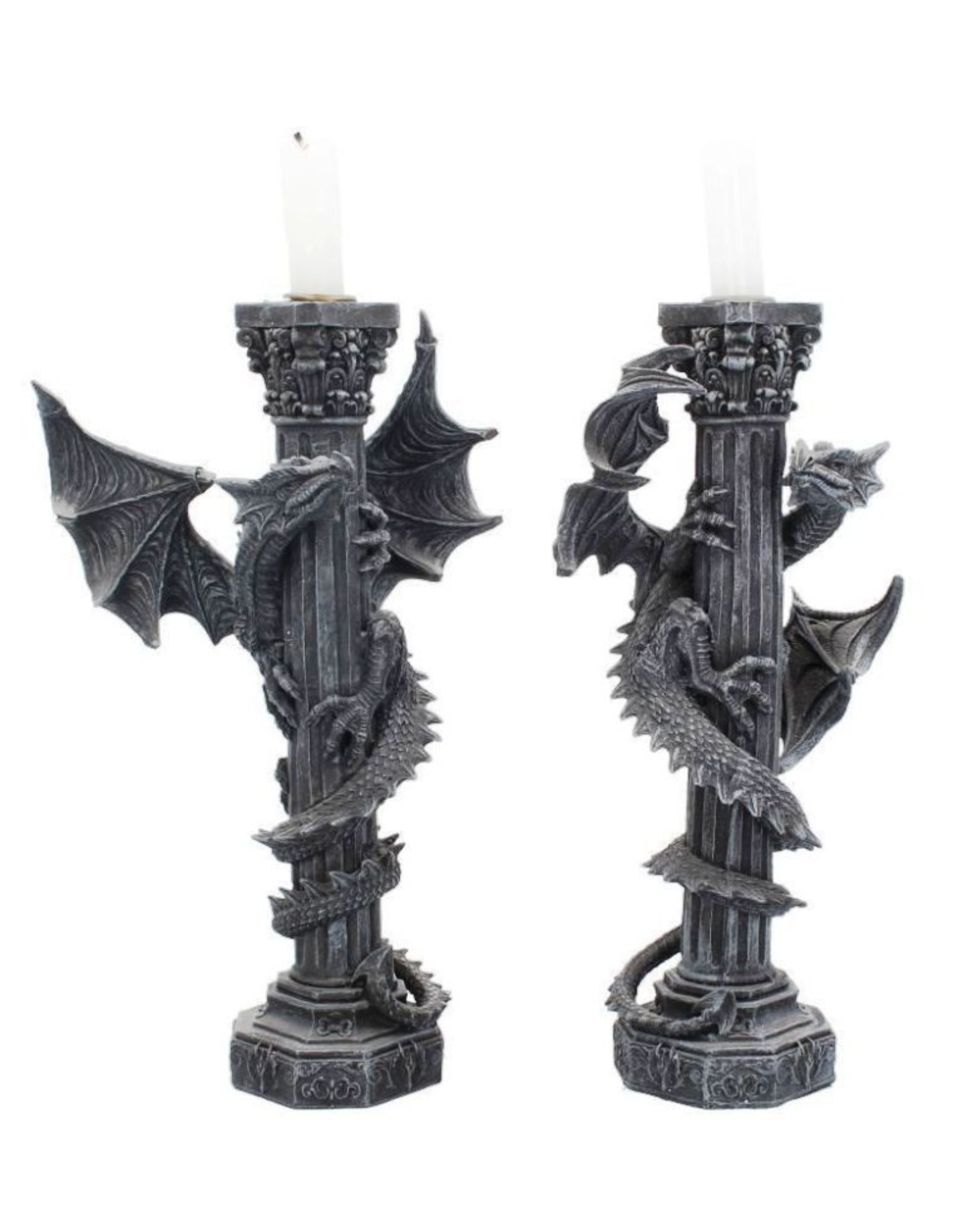 NemesisNow Giftware & Lifestyle - Guardians of the Light Draken kandelaar set Nemesis Now