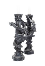 NemesisNow Giftware & Lifestyle - Guardians of the Light Dragon Candleholder set Nemesis Now