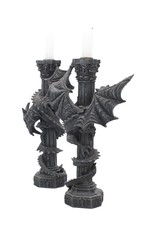 NemesisNow Giftware & Lifestyle - Guardians of the Light Dragon Candleholder set Nemesis Now