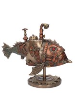 Veronese Design Giftware & Lifestyle -  Steampunk Submarine Sub Piranha bronzed figurine