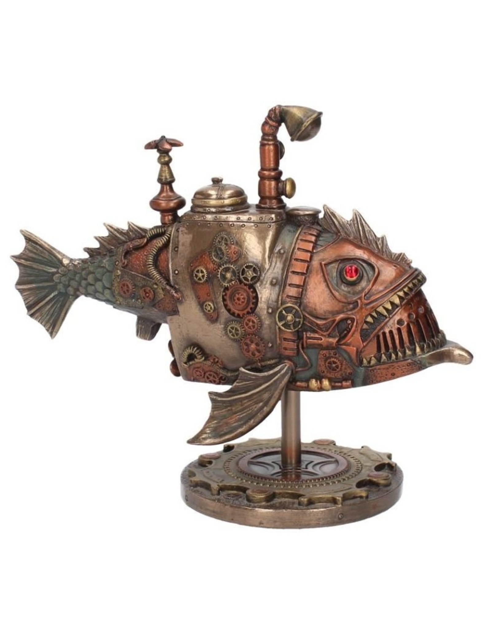 Veronese Design Giftware & Lifestyle -  Steampunk Submarine Sub Piranha bronzed figurine