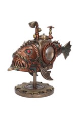 Veronese Design Giftware & Lifestyle -  Steampunk Submarine Sub Piranha bronzed figurine