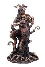 Veronese Design Giftware & Lifestyle - Pan's Melody bronzed figurine 24cm