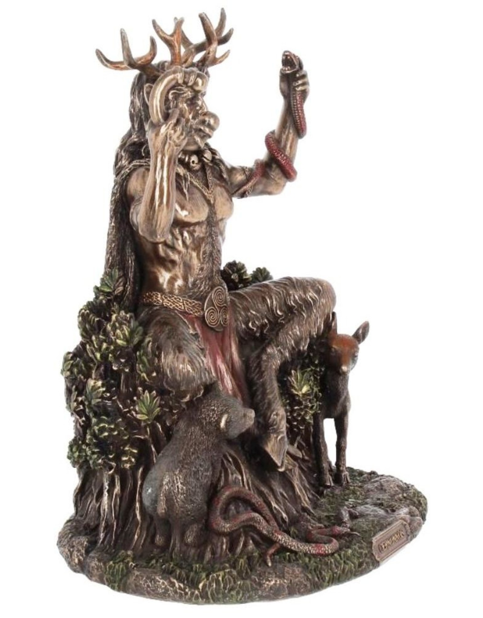 Veronese Design Giftware & Lifestyle -  Cernunnos and Animals Bronzed figurine