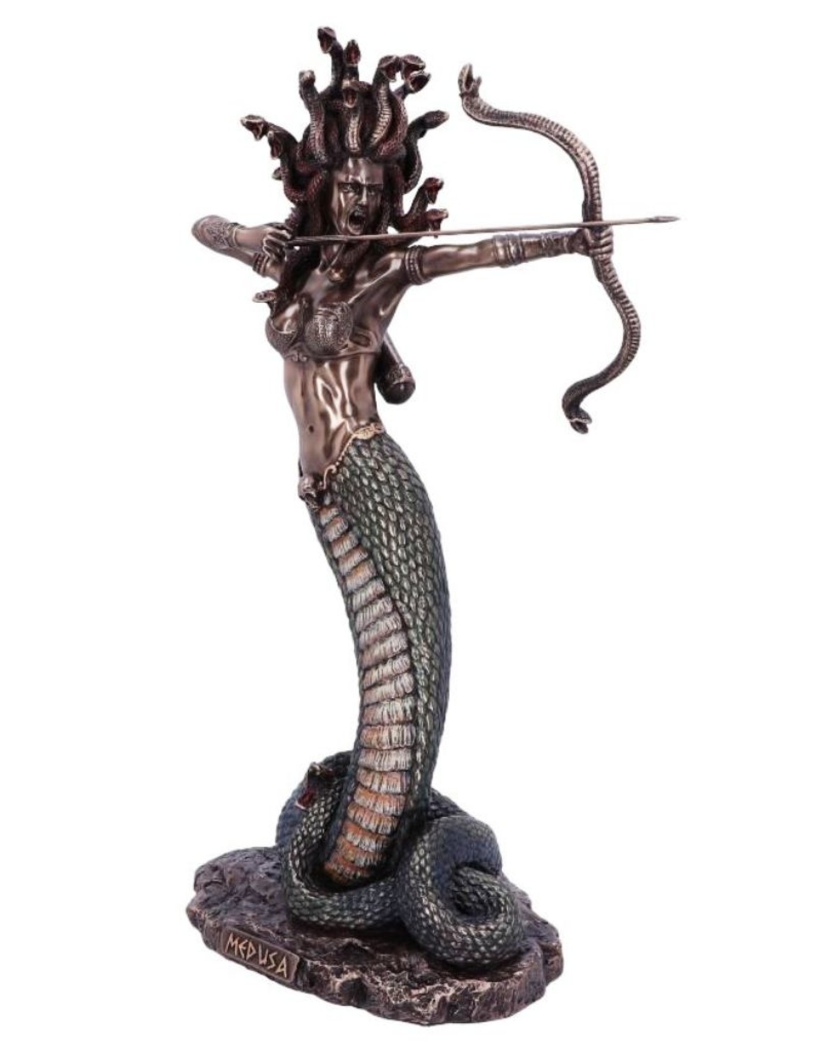 Veronese Design Giftware & Lifestyle - Medusa's Wrath bronzed figurine 36cm