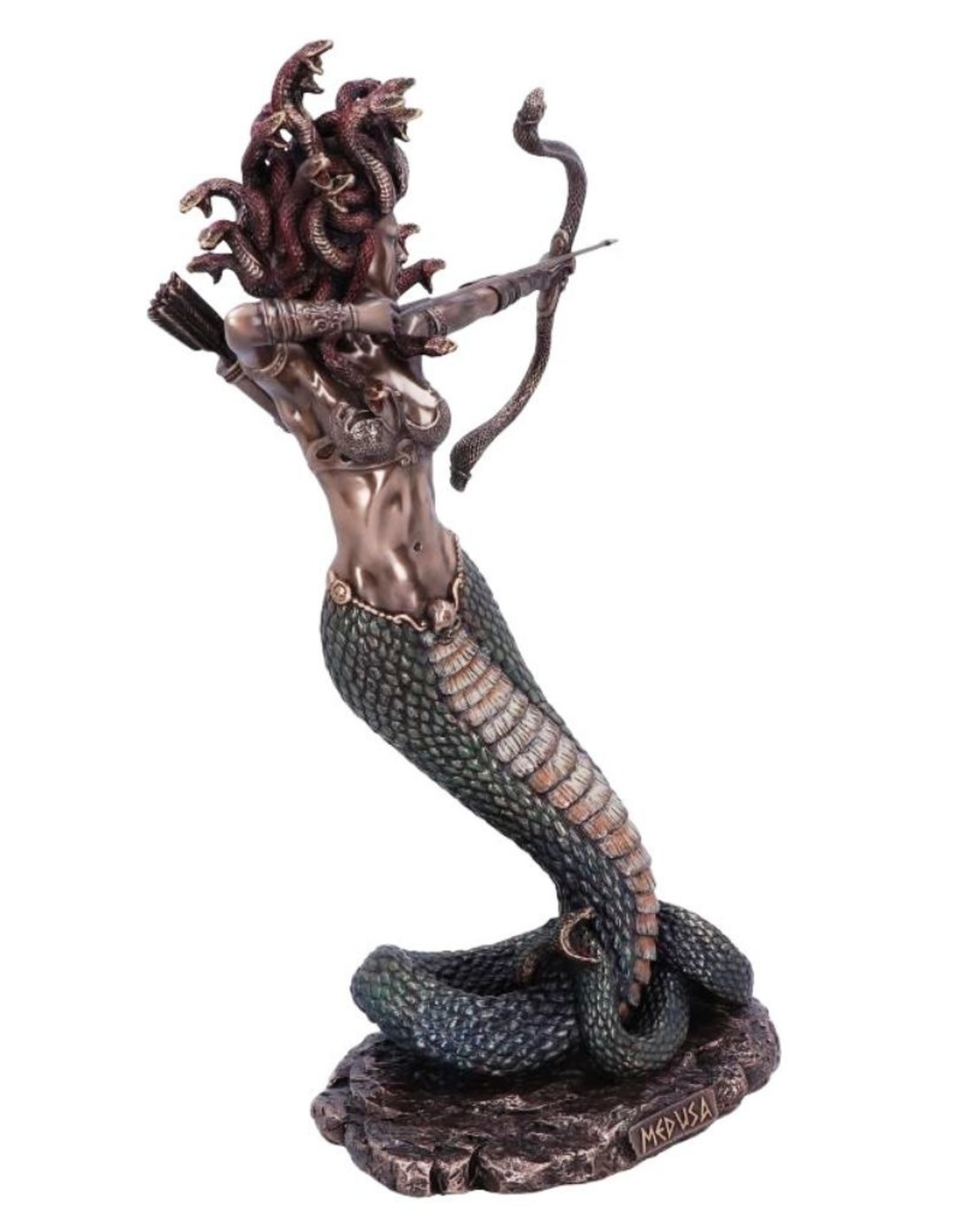 Veronese Design Giftware & Lifestyle - Medusa's Wrath bronzed figurine 36cm