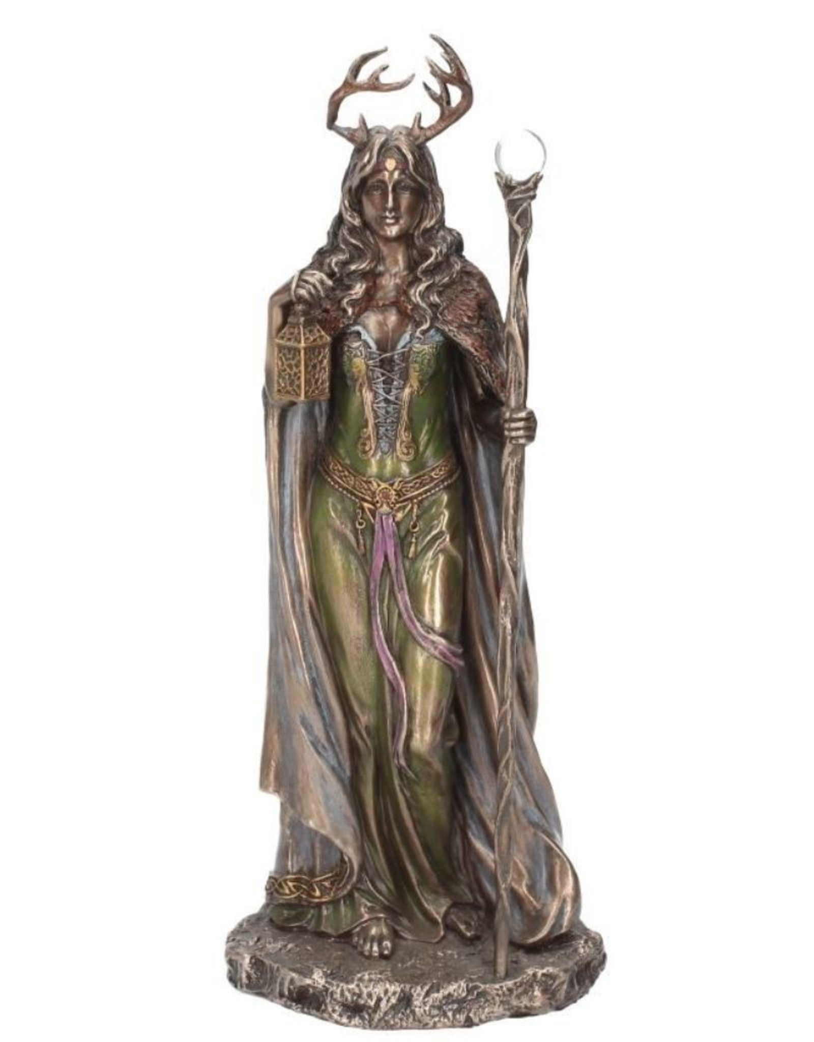 Veronese Design Giftware & Lifestyle - Keeper of the Forest - Elen of the Ways bronzed, 28cm