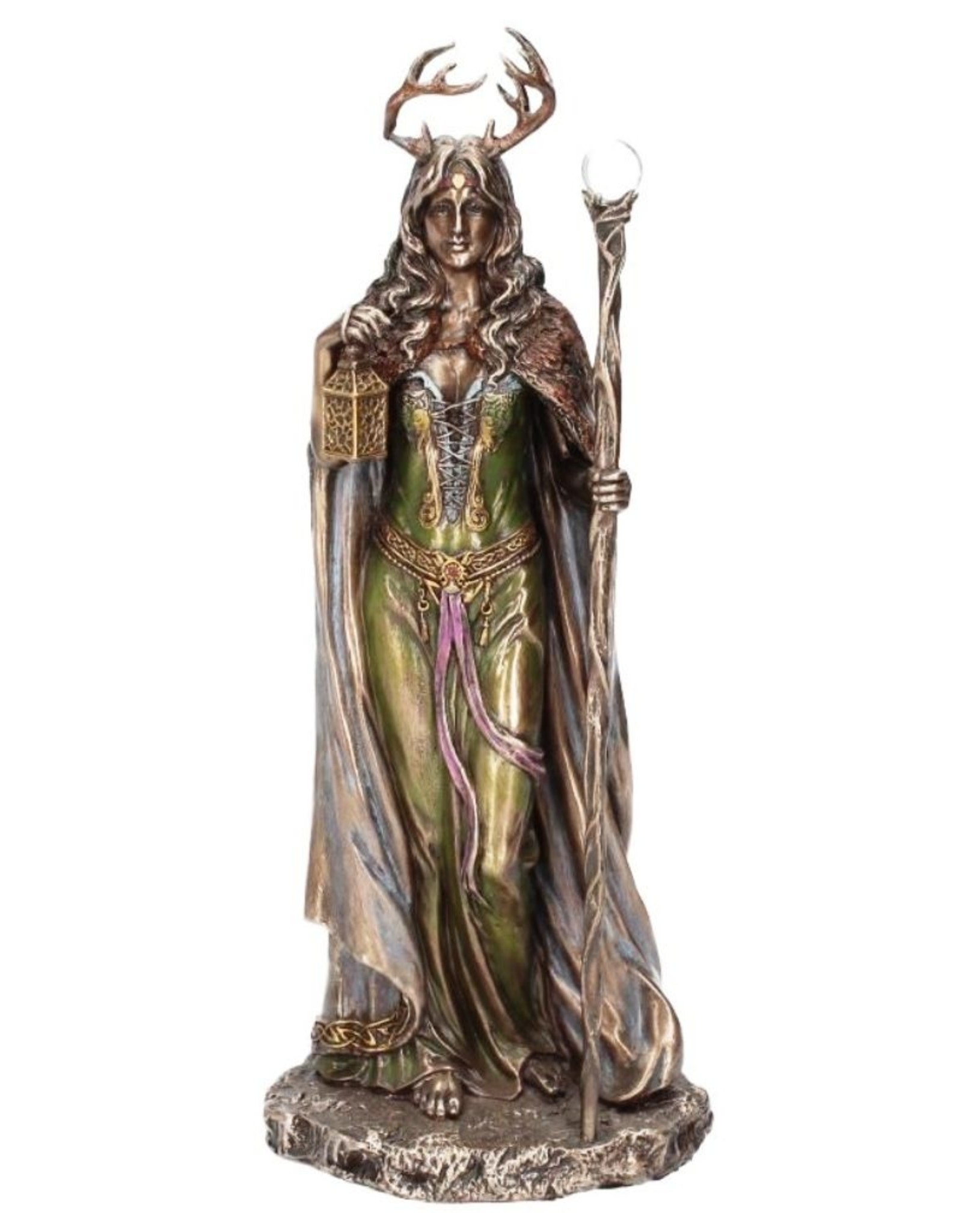 Veronese Design Giftware & Lifestyle - Keeper of the Forest - Elen of the Ways gebronsd, 28cm