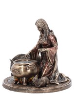 Veronese Design Giftware & Lifestyle - Welsh Goddess Ceridwen Figurine Bronzed 17cm