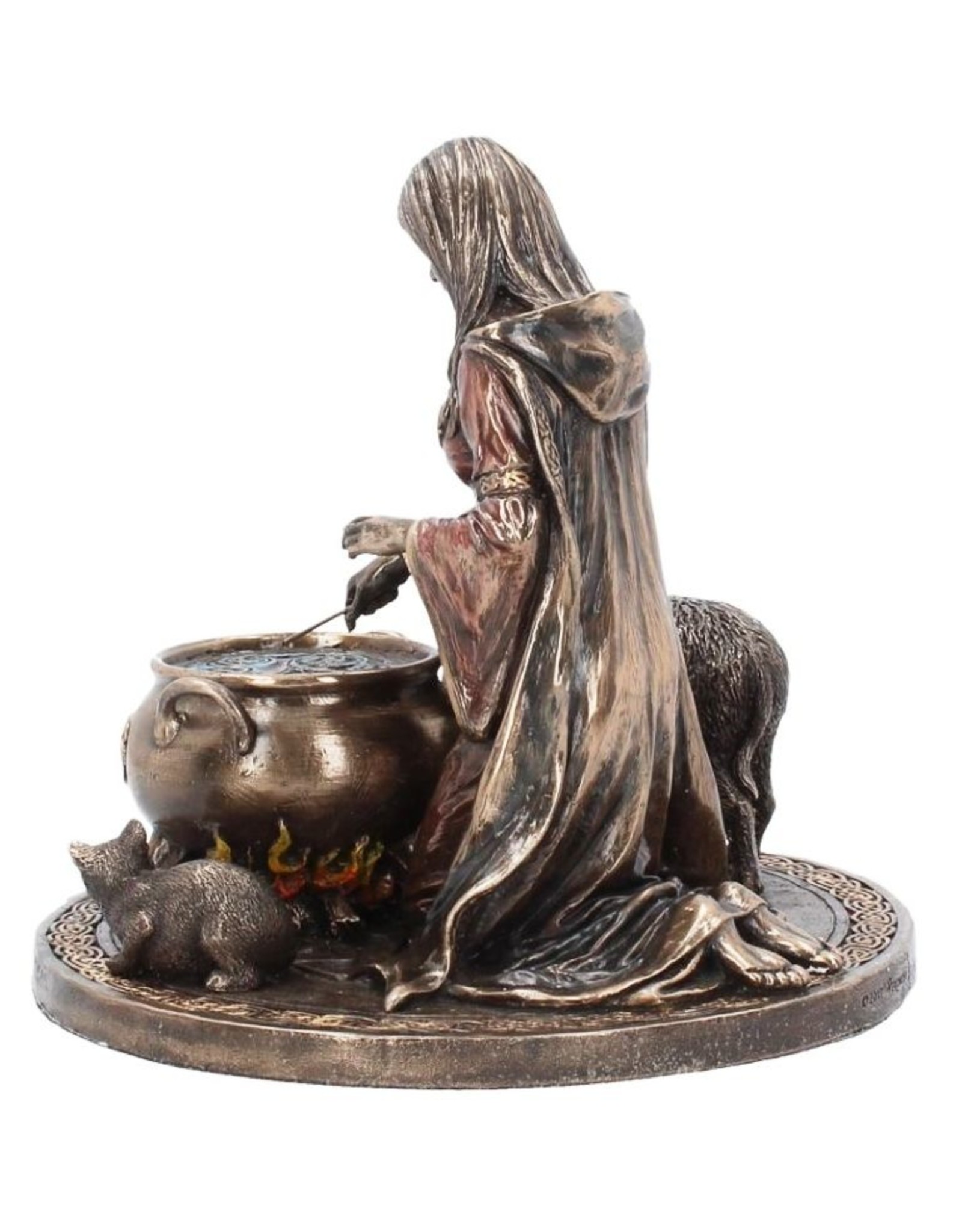 Veronese Design Giftware & Lifestyle - Welsh Goddess Ceridwen Figurine Bronzed 17cm