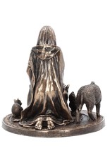 Veronese Design Giftware & Lifestyle - Welsh Goddess Ceridwen Figurine Bronzed 17cm
