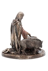 Veronese Design Giftware & Lifestyle - Welsh Godin Ceridwen Beeld Gebronsd 17cm