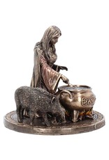 Veronese Design Giftware & Lifestyle - Welsh Goddess Ceridwen Figurine Bronzed 17cm