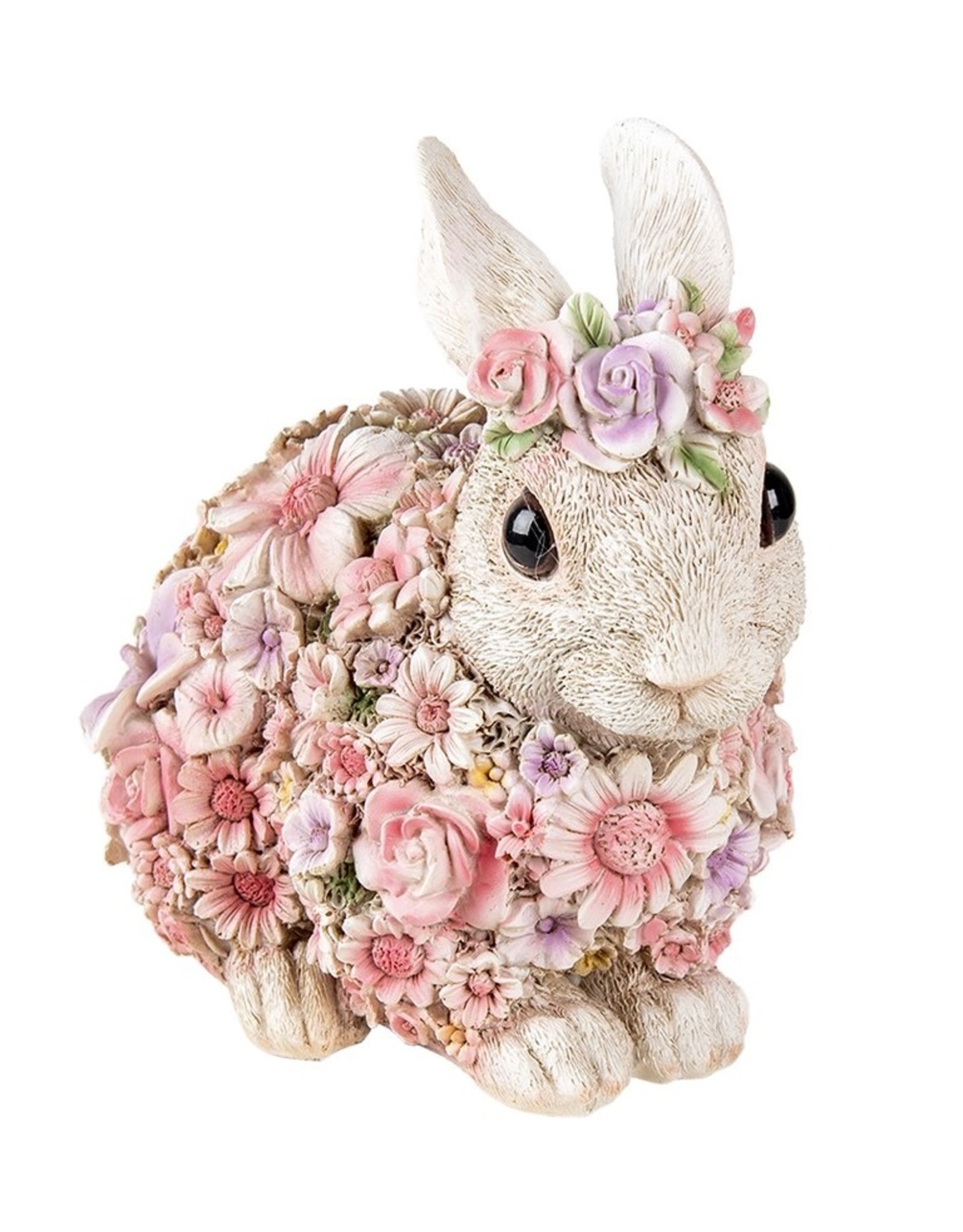 Trukado Giftware & Lifestyle - Rabbit Flower Power Flower Rabbit figurine