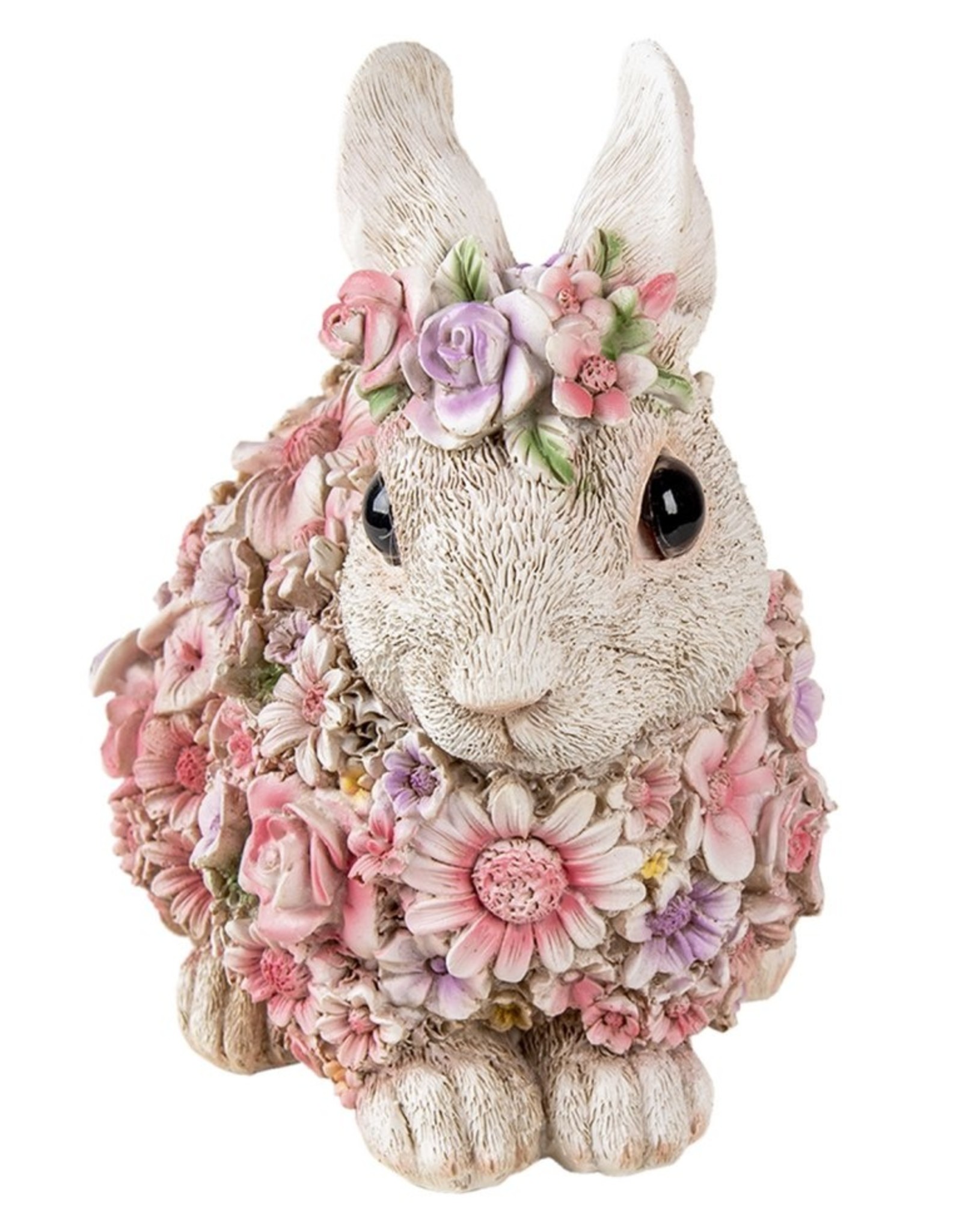 Trukado Giftware & Lifestyle - Rabbit Flower Power Flower Rabbit figurine